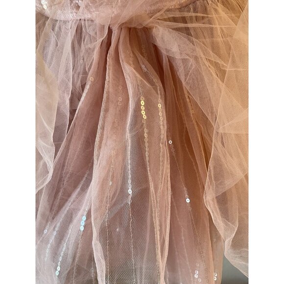 Betsey Johnson Collection Vintage Dress Pink Tutu Corset Sequins Tulle Prom SZ 6 - Picture 3 of 14